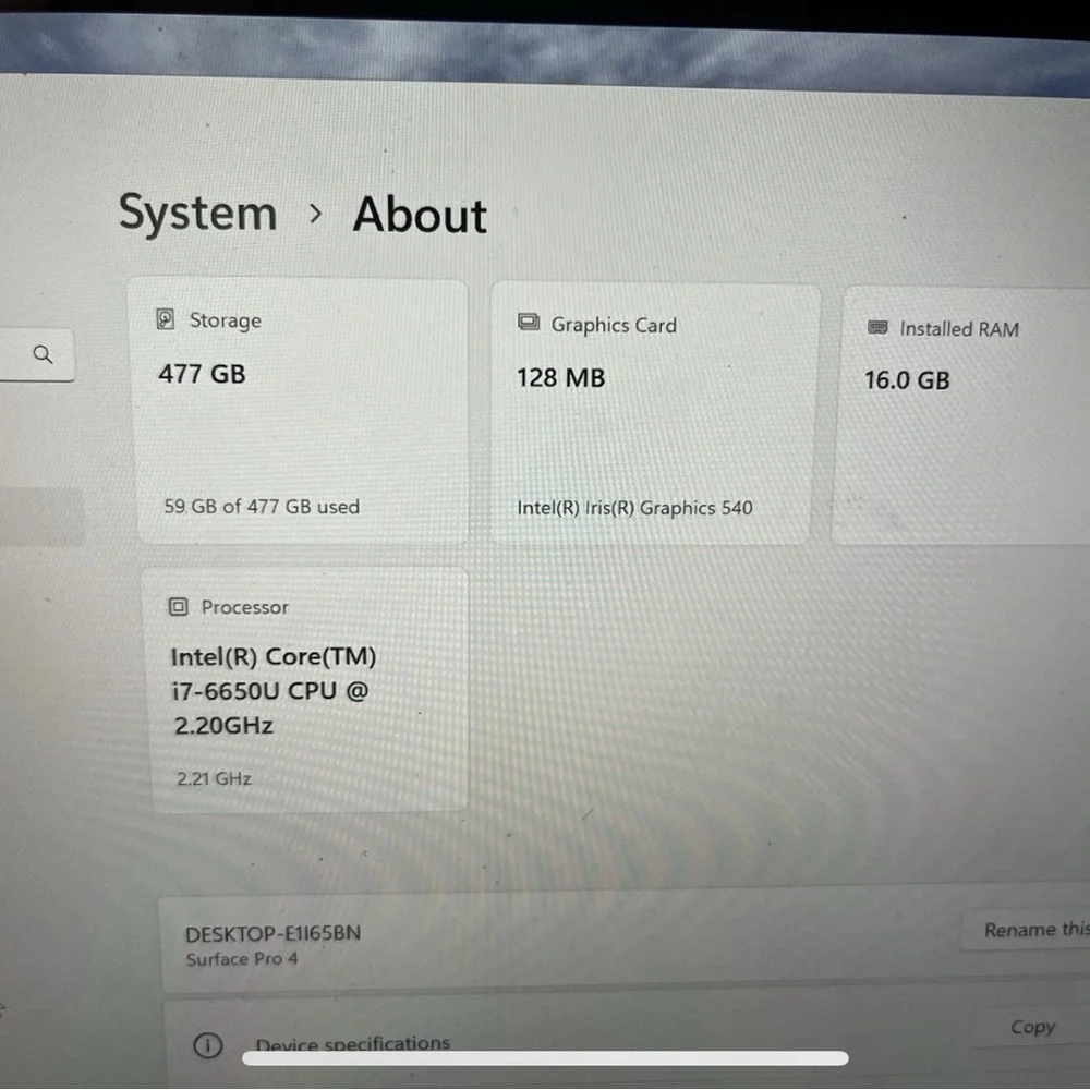 Microsoft Surface 4 Pro i7 16GB 512GB SSD Windows 11 Pro, Jacket, 2chargers&Dock